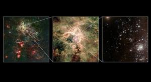 La estrella R136a1 fue descubierta entre dos jóvenes cúmulos estelares